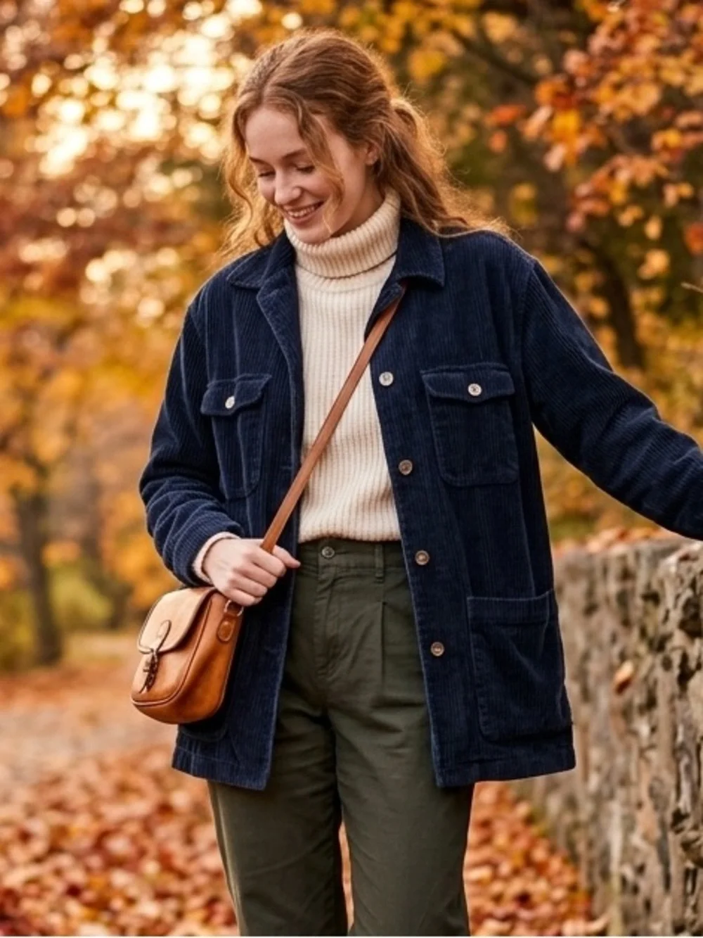 Vintage 90s Eddie Bauer Womens Small Blue Corduroy Barn Wide Wale Chore Coat